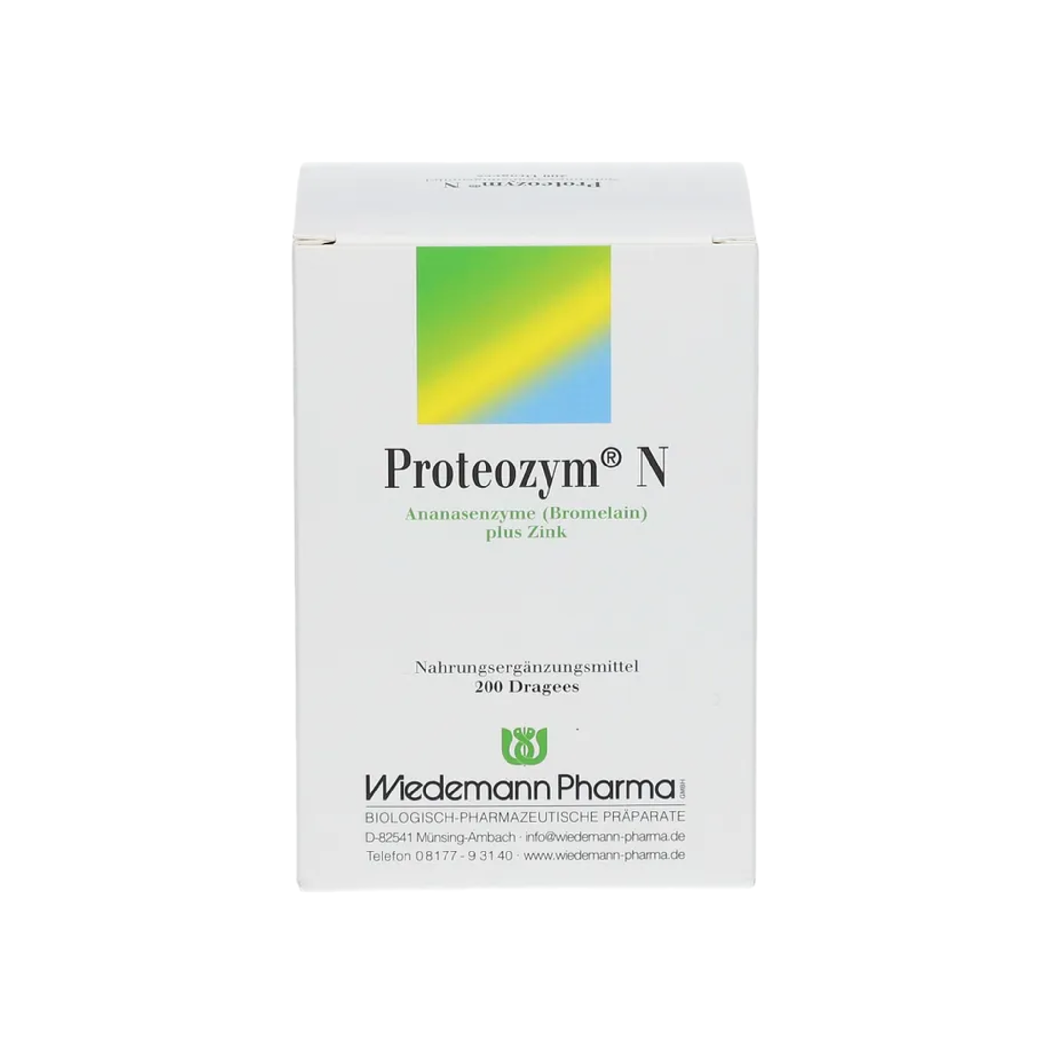 Proteozym N 200 Coated Tablets | Bromelain & Zinc | Protein Synthesis Support, Bone, Hair, Skin & Nails PZN 05143193