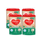 Milupa Milumil 2 Follow-On Formula Family Value Pack 3200g 4 × 800 g | From 6 Months | GOS/FOS, DHA & ALA | No Added Starch