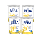 Nestlé BEBA PRE Infant Formula Family Value Pack 3200g 4 × 800 g From Birth | 5 HMOs & DHA | Lactose Only | Palm Oil Free