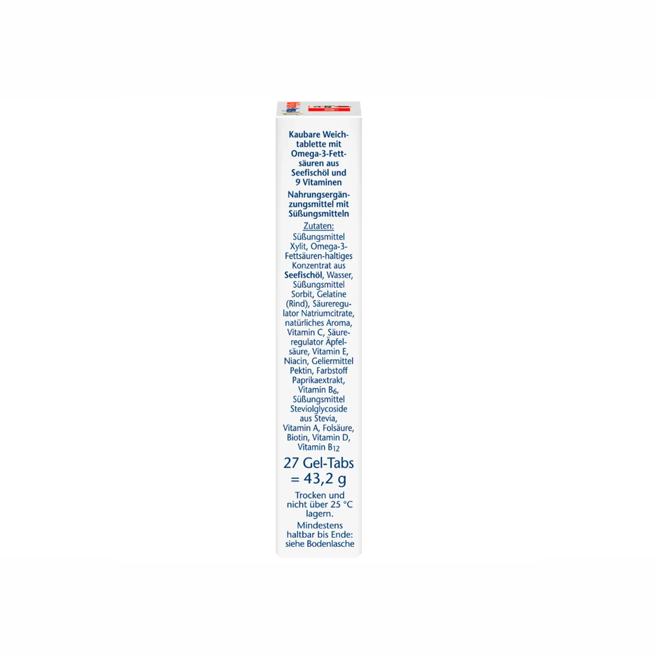 Doppelherz Kids Multivitamin + Omega-3 Gel-Tabs 27 Count – DHA EPA Vitamins