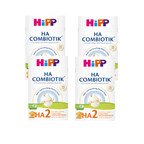 HiPP HA 2 COMBIOTIK Follow-On Formula Family Value Pack 2400g 4 × 600 g | From 6 Months | Hydrolyzed Protein | Natural Lactic Cultures, GOS & DHA
