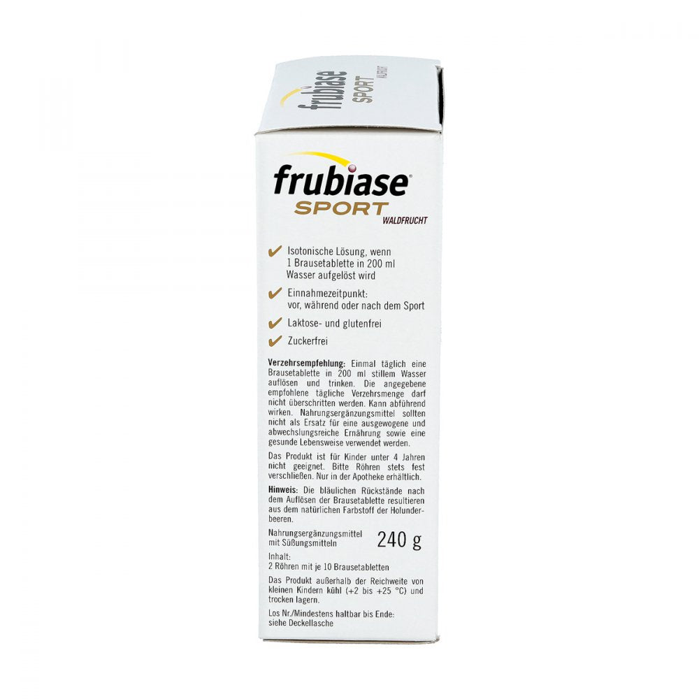 Frubiase Sport Forest Fruit Effervescent Tablets, 20 pcs PZN 07678722