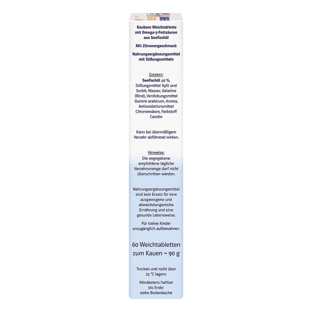 Doppelherz Omega-3 凝胶片系列，60 片 PZN 12351236