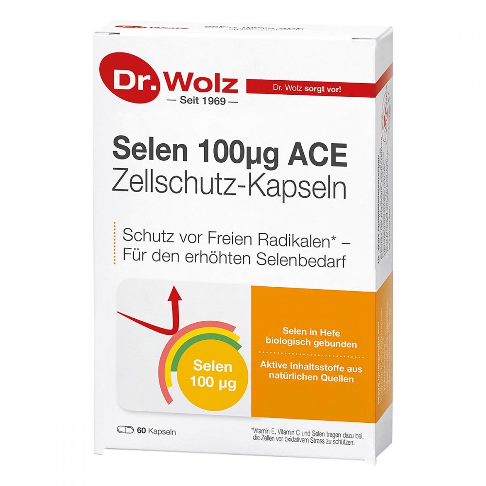 硒 ACE 100 µg 60 天胶囊，60 粒 PZN 03089012