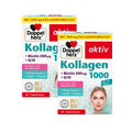 Doppelherz aktiv Collagen 1000 + Biotin + Q10 | Collagen Hydrolysate, Coenzyme Q10 & Vitamin C | Skin & Connective Tissue Support | 2-Pack | 60 Tablets | PZN 18389352