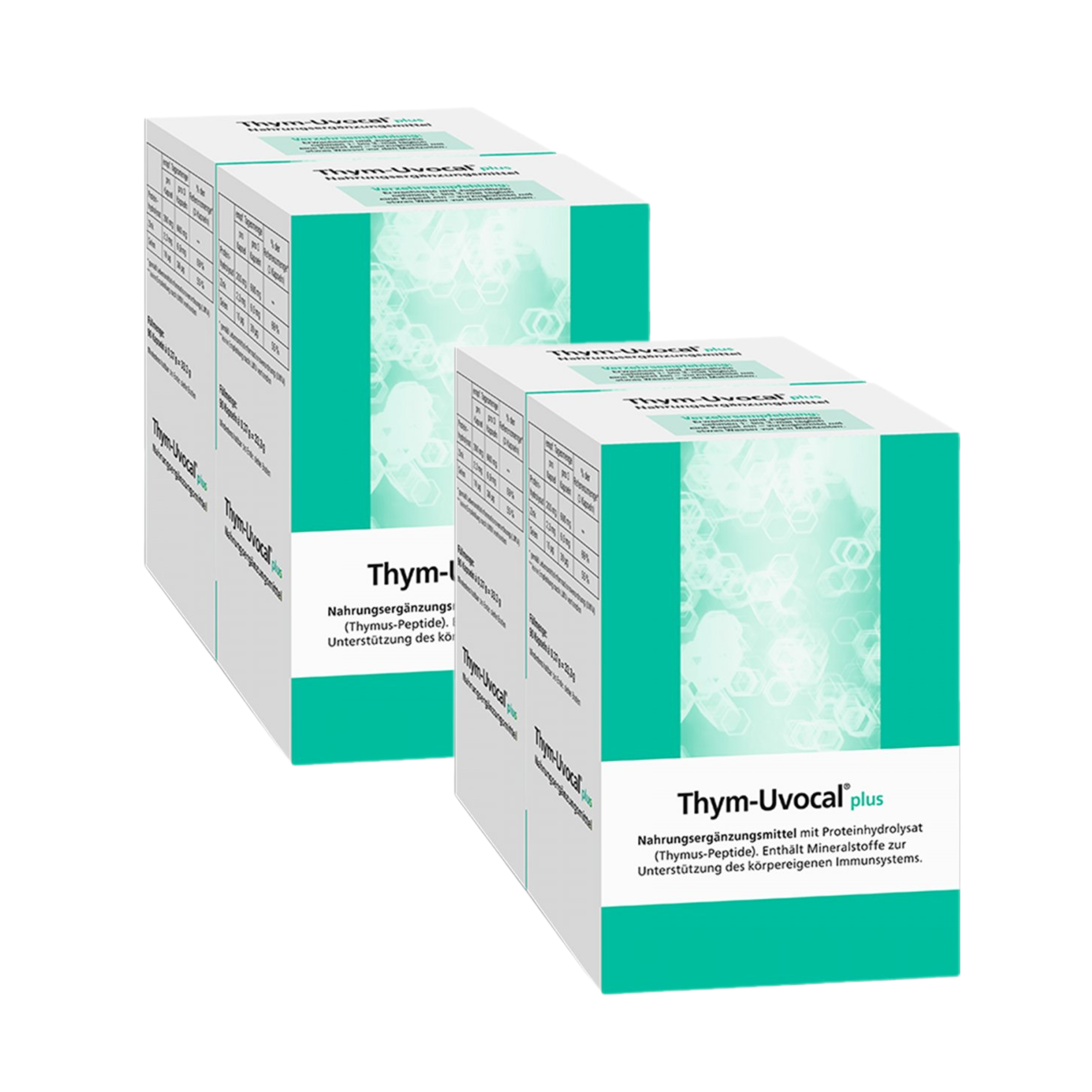 Thym-Uvocal Plus | Thymus Peptides, Zinc & Selenium | Immune Support Formula | 2-Pack | 360 Capsules | PZN 05917660