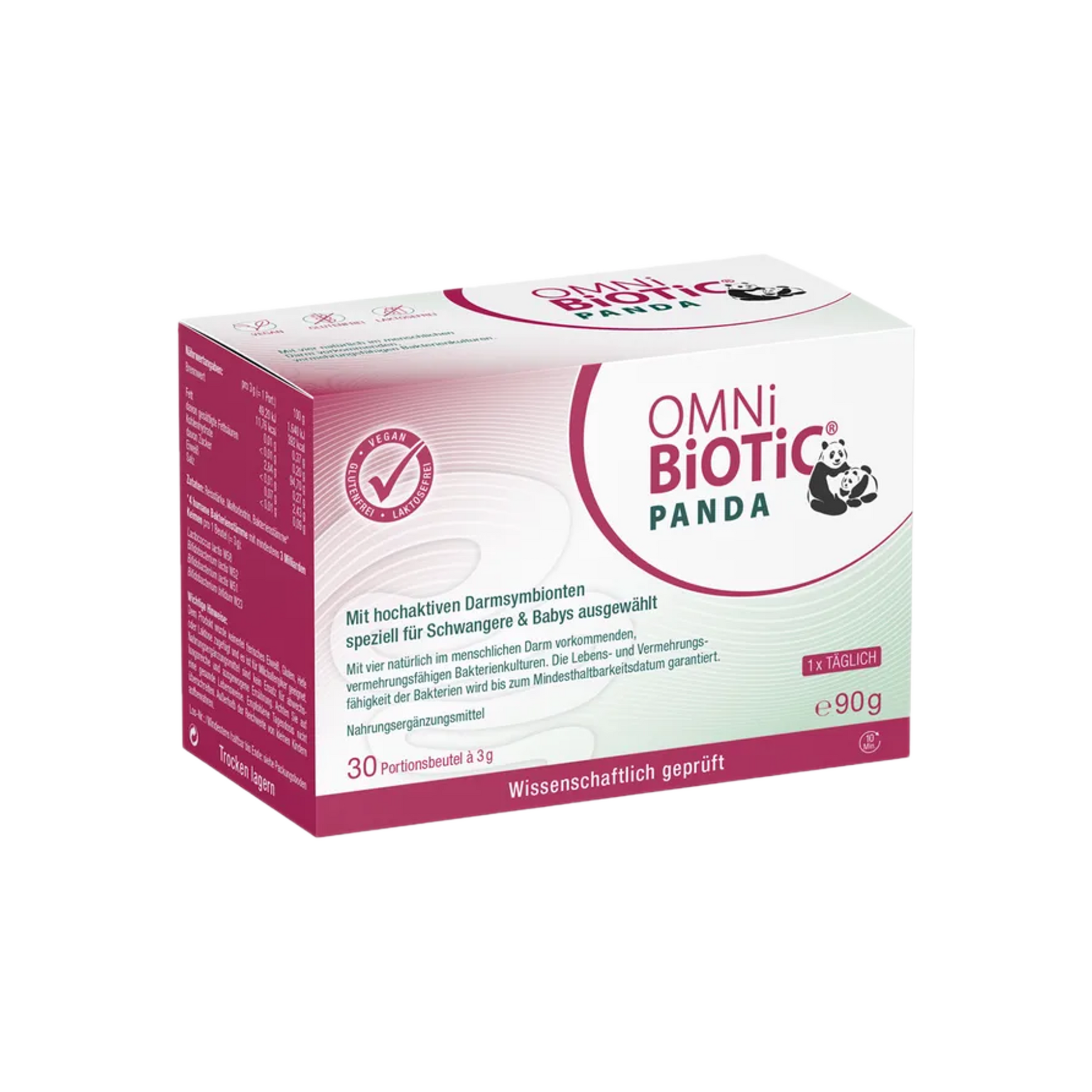 OMNi-BiOTiC PANDA 30 Sachets | Baby & Pregnancy Probiotic | 4 Live Bacterial Strains | 3 Billion CFU | PZN 09066041
