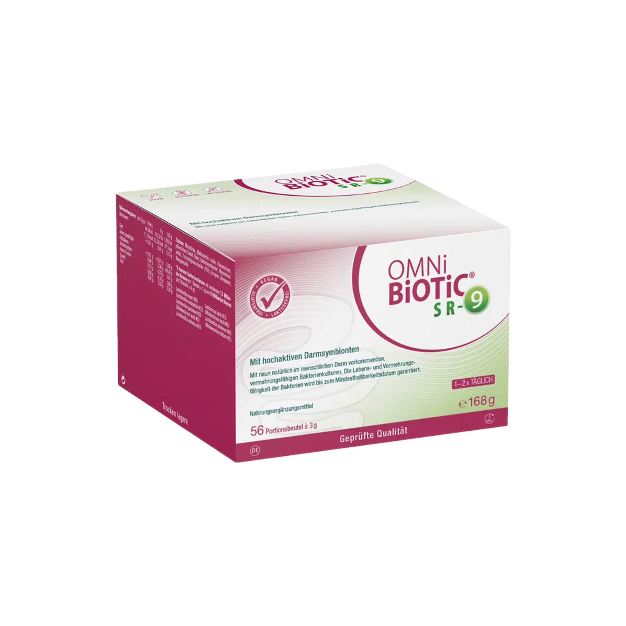 OMNi-BiOTiC SR-9 56 Sachets | 9 Live Probiotic Strains | 7.5 Billion CFU | Gut Microbiome Support | PZN 15198261
