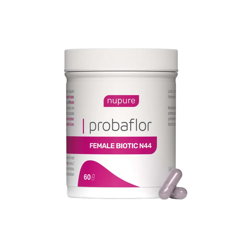 nupure Probaflor FEM Daily | Women's Probiotic | 44 Live Probiotic Strains | 20 Billion CFU | Cranberry, Chicory & Multivitamins | 60 Delayed-Release Capsules | PZN 19754262