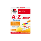 Doppelherz aktiv A-Z + Immun DIRECT 20 Sachets | Complete Multivitamin & Immune Support | 17 Essential Nutrients + Lutein | Orange Micro-Pellets | PZN 16687909
