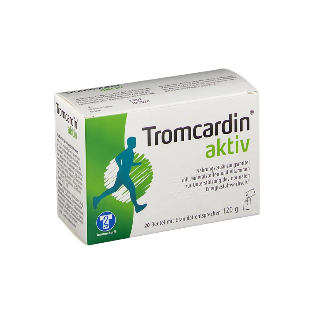 Tromcardin aktiv 20 Sachets | Magnesium, Potassium, Vitamin C, Zinc & B Vitamins | Orange Drink Granules | PZN 09745718