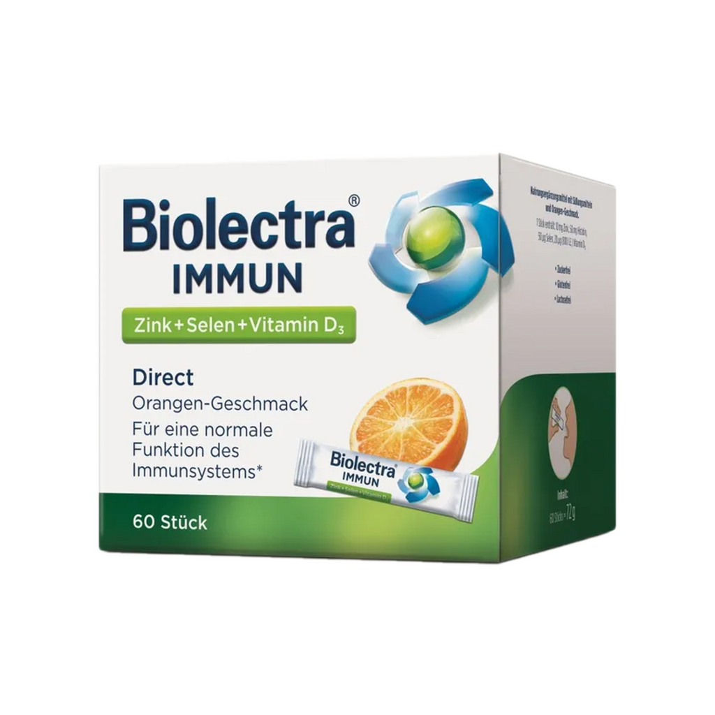 德国原装Biolectra提高免疫力直服颗粒 60袋 PZN 17605599 锌 硒 维生素D3