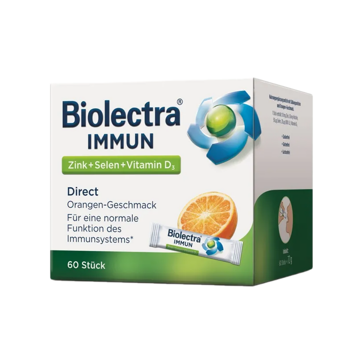 德国原装Biolectra提高免疫力直服颗粒 60袋 PZN 17605599 锌 硒 维生素D3