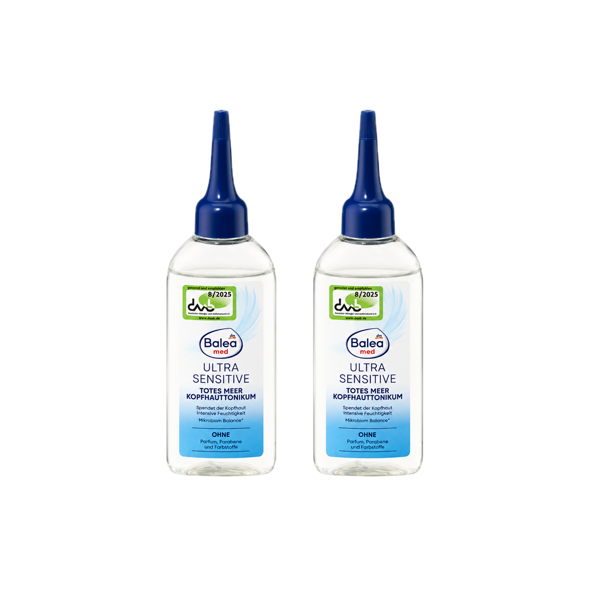 Balea MED Ultra Sensitive Dead Sea Scalp Tonic 2-Pack | Fragrance-Free Scalp Care | Glycerin & Panthenol | 2 × 100 ml