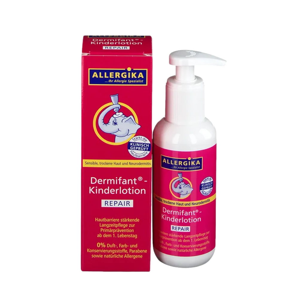 ALLERGIKA Dermifant Kids Lotion REPAIR | Baby & Kids Care for Dry, Itchy & Atopic-Prone Skin | 26% Lipids | Fragrance-Free | 200 ml | PZN 13716711