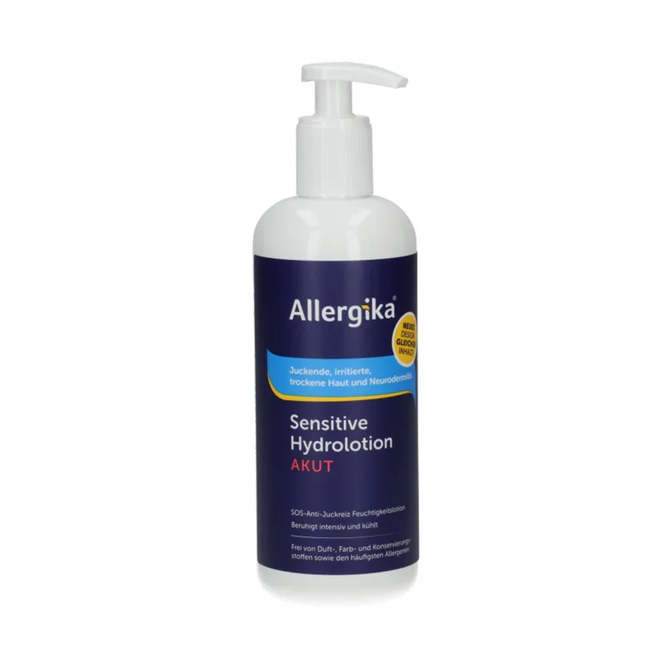 ALLERGIKA Hydrolotio Sensitive AKUT | 2% Polidocanol + 10% Glycerin for Dry, Itchy & Irritated Skin | Neurodermatitis-Prone Skin | 500 ml | PZN 09264315