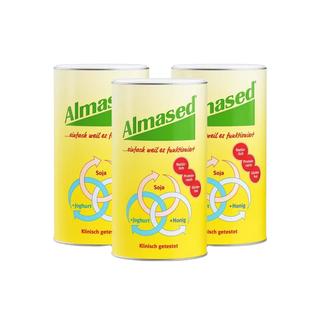 Almased Original Protein Shake | Soy, Yogurt & Honey with 23 Vitamins & Minerals | Gluten Free | 3 × 500 g | 30 Servings | PZN 03321472