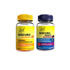 Bach RESCURA Day & Night Gummies Bundle | Original Bach Flower Essence Blend | Orange & Berry Flavors | Vegan | 2 × 60 Gummies PZN 18198936 + PZN 18198913 | Daily & Nighttime Wellness Set