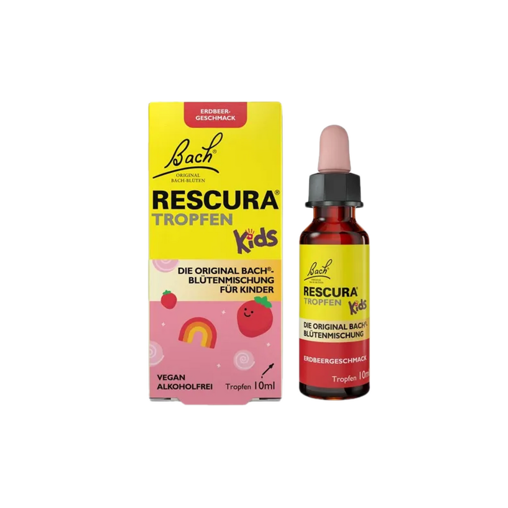 Bach RESCURA Kids Alcohol-Free Drops | Original Bach® Flower Essence Blend | Strawberry Flavor | Alcohol-Free | 10 ml | PZN 19169440