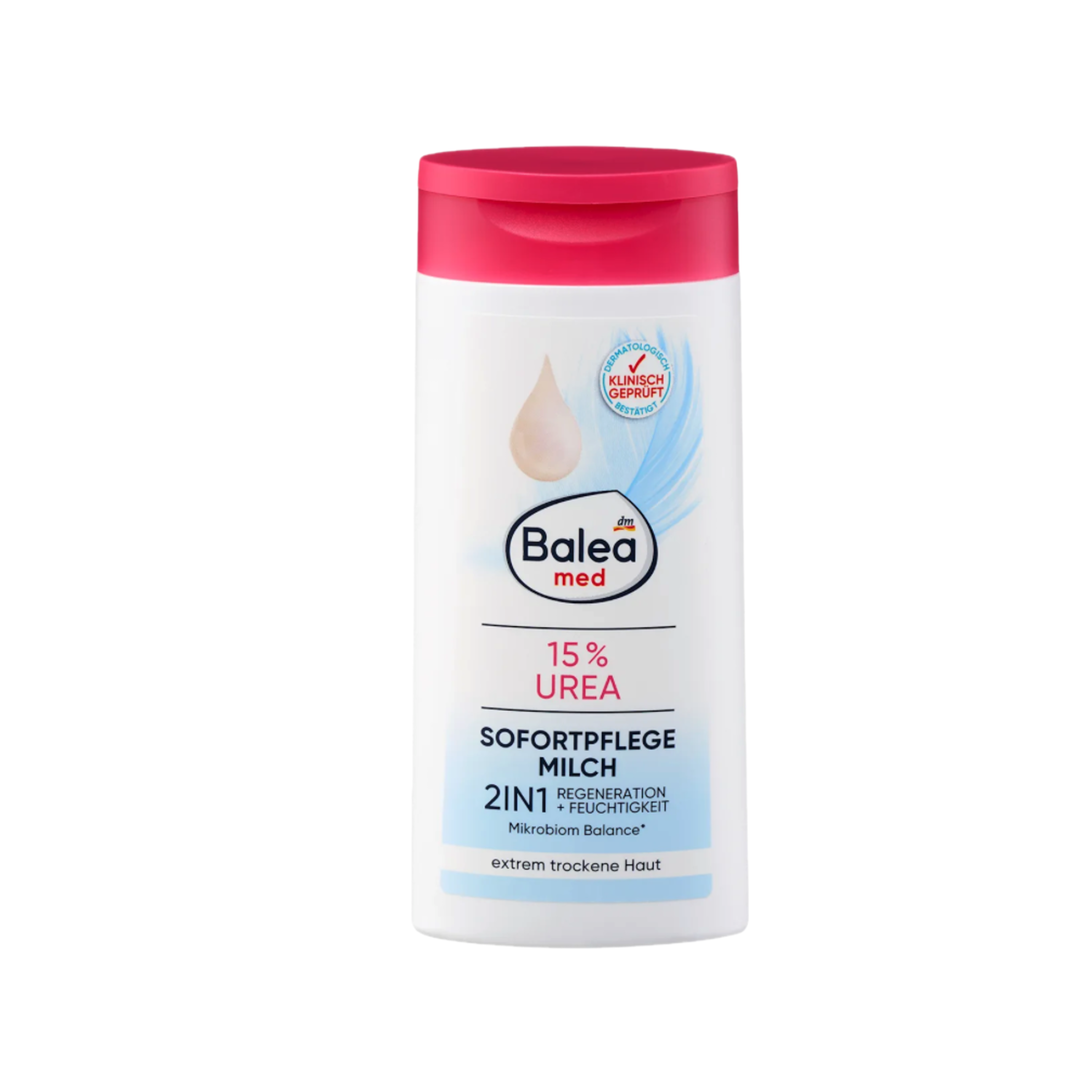 Balea Med 15% Urea 2in1 Immediate Care Body Lotion | Urea + Allantoin + Plant-Based Glycerin | Intensive Moisture & Regeneration for Extremely Dry Skin | Vegan | 250 ml