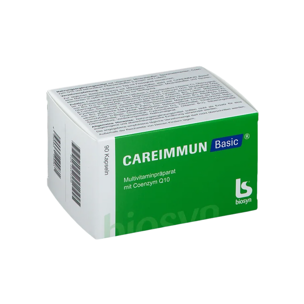 CAREIMMUN Basic® | Daily Multivitamin with CoQ10, Vitamins, Magnesium, Zinc, Selenium, Lutein & Lycopene | 90 Capsules | PZN 04472428