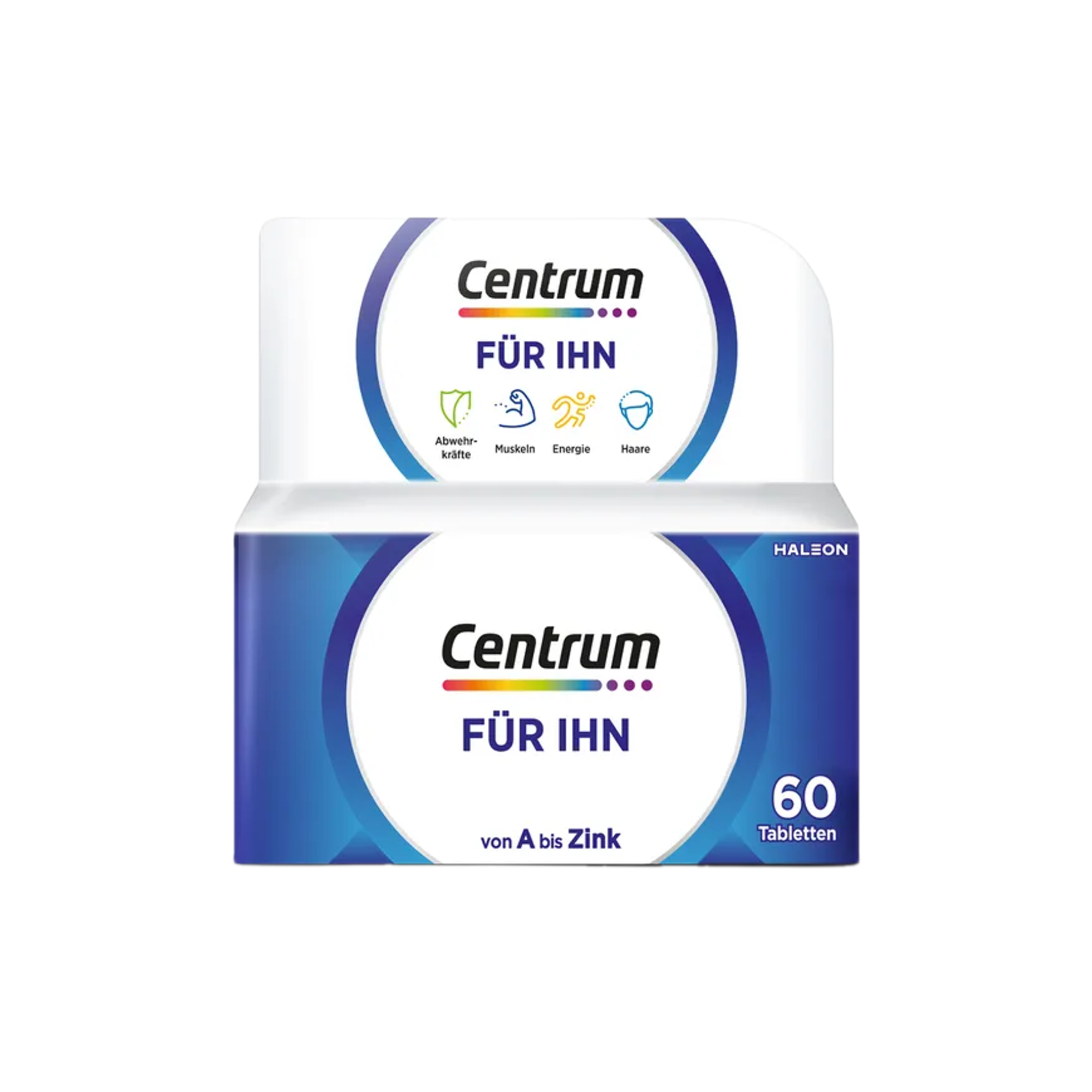 Centrum Men | Complete Multivitamin & Minerals for Men | Energy, Muscle & Immune Support | 60 Tablets | PZN 09924697