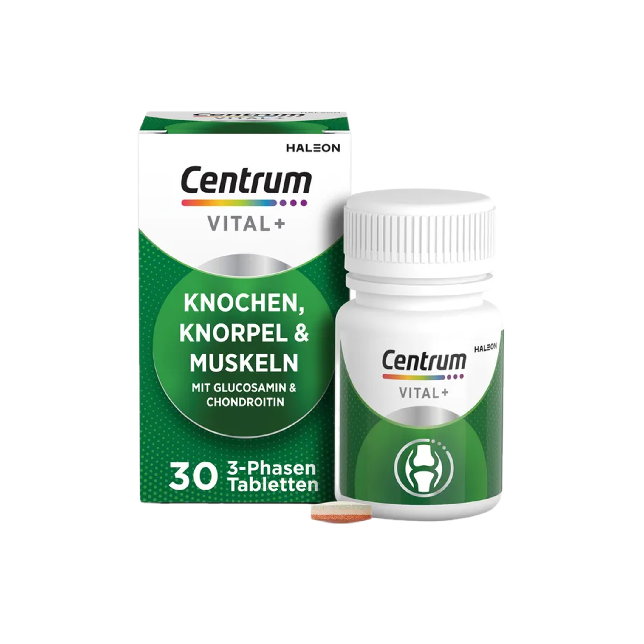 德国原装 Centrum善存氨基葡萄糖+软骨素+镁 + 维生素D 骨骼软骨和肌肉复合营养片30粒 PZN 19420101