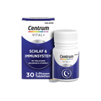 Centrum Vital+ Sleep & Immune System | Melatonin 1 mg, Valerian, Magnesium, Vitamin C & Zinc | 2-Phase Night Formula | 30 Tablets | PZN 19421632