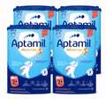 Aptamil® Kindermilch Pronutra 2+ 3200 g | Family Value Pack | 4 × 800 g | Toddler Milk Drink from 2 Years | Vitamins A, C & D | Palm Oil Free | Made in Germany