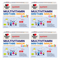 Doppelherz system Multivitamin Mini-Tabs Family 200 Sachets | Family Value Pack | 4 × 50 Sachets | Multivitamins & Zinc | Mixed Fruit Flavor | For Children 4+ & Adults | Made in Germany | PZN 19962322