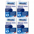 Mivolis Men Active Complex Capsules 120 Capsules | 4 × 30 Capsules | L-Carnitine, Pumpkin Seed Oil, Astaxanthin, Zinc & Vitamins | Men's Daily Wellness | Made in Germany