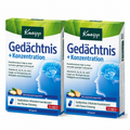 Kneipp Memory & Concentration Capsules 60 Count Double Pack 2 × 30 Capsules | Panax Ginseng, B Vitamins & Vitamin C | Mental Performance & Nervous System Support | Made in Germany | PZN 10032685
