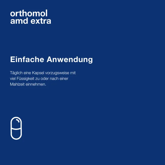 Orthomol AMD Extra | Zinc + Lutein + Zeaxanthin + Vitamins C & E | 120 Capsules | PZN 00564197