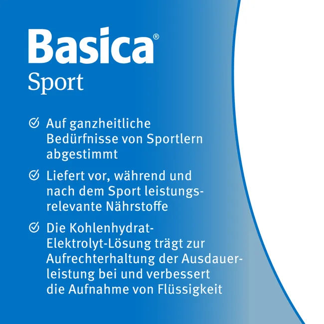 Basica Sport Powder 660g | Alkaline Electrolyte & Carbohydrate Drink | Magnesium, Potassium, Calcium, Vitamin C & B2 | Citrus Flavor | PZN 00937215