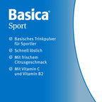Basica Sport Powder 660g | Alkaline Electrolyte & Carbohydrate Drink | Magnesium, Potassium, Calcium, Vitamin C & B2 | Citrus Flavor | PZN 00937215