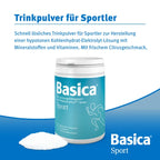 Basica Sport Powder 660g | Alkaline Electrolyte & Carbohydrate Drink | Magnesium, Potassium, Calcium, Vitamin C & B2 | Citrus Flavor | PZN 00937215