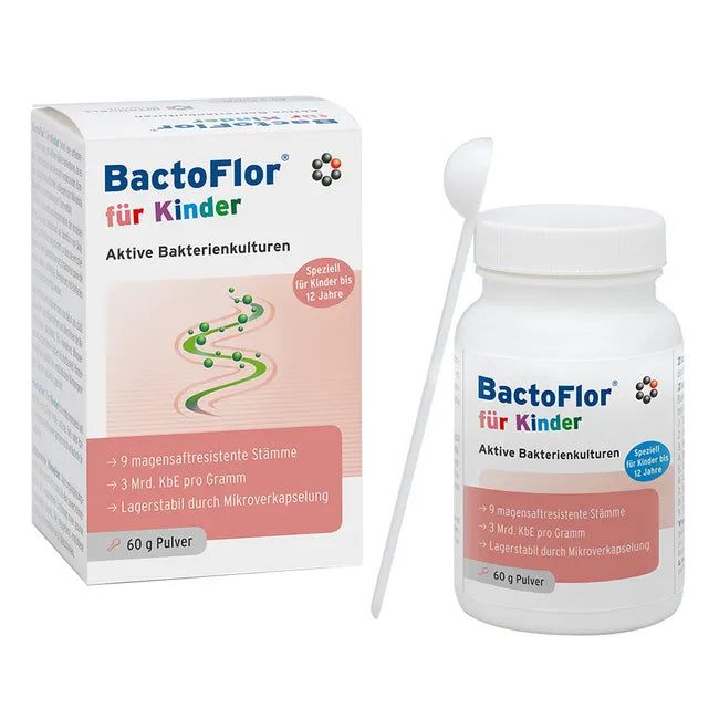 BactoFlor for Children Powder 60g | Kids Probiotic | 10 Live Probiotic Strains | 4 Billion CFU per g | Gut Flora Support | PZN 01124709