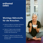 Orthomol Osteo | Bone Health with Calcium, Vitamin D, K, C & Zinc | Granules | 30 Sachets | PZN 01320178