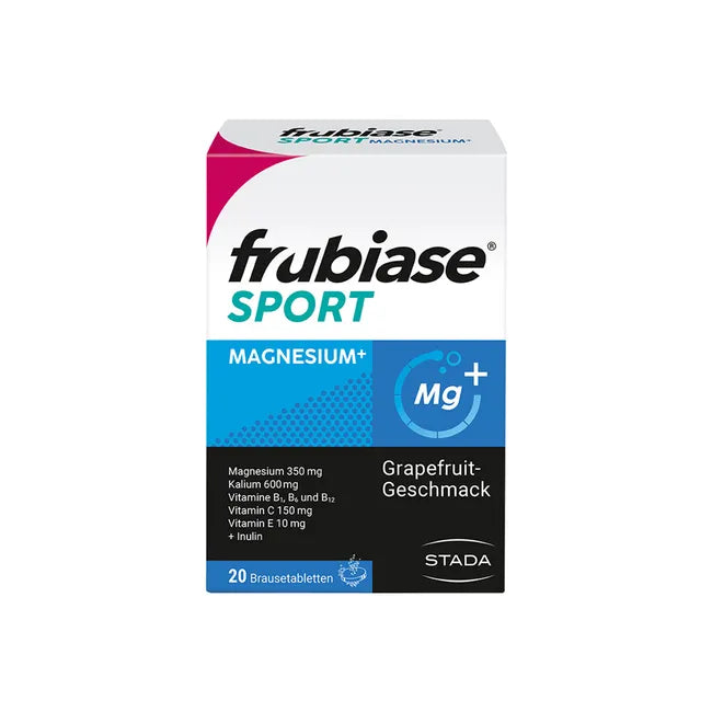 frubiase MAGNESIUM PLUS 20 Effervescent Tablets | High-Strength Magnesium Effervescent Tablets | Magnesium, Potassium, Vitamin C, Vitamin E & B Vitamins | Grapefruit Flavor | PZN 02833709