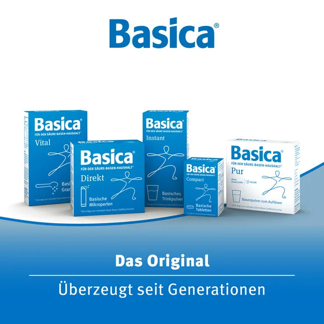 德国原装 Basica 维持酸碱平衡直服棒 两盒装60袋（2盒 × 30 袋） | 含镁、钙、锌和微量元素 | 柠檬味微颗粒 | PZN 03216769