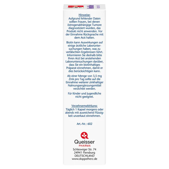 Doppelherz aktiv Meno Red Clover + Evening Primrose Oil & Biotin | Menopause Support | 2 × 30 Capsules | 60-Day Supply | PZN 04042018