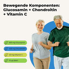 Avitale Glucosamine 500 mg & Chondroitin 400 mg | Vitamin C & Selenium | Cartilage, Bone & Joint Nutrition | 180 Capsules | PZN 04471104