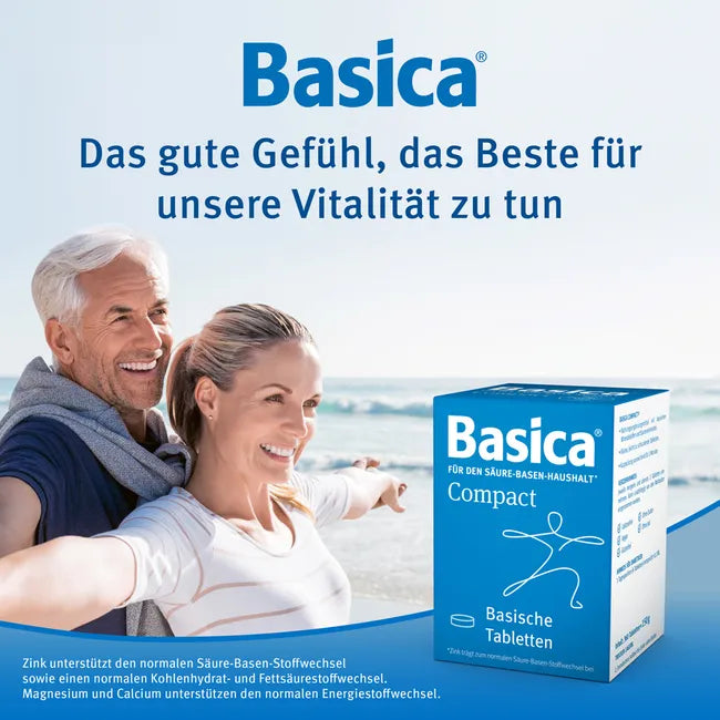 Basica Compact Tablets 360 Tablets | Acid-Base Balance Support with Essential Minerals & Trace Elements | PZN 04787669
