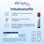 CH-Alpha PLUS 5,000 mg Collagen Peptides + Rose Hip Extract & Vitamin C | Joint & Cartilage Support | 30 Ready-to-Drink Ampoules | PZN 05005597