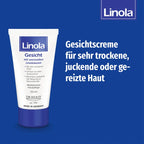 Linola Face Cream | Linoleic Acid-Rich Care for Very Dry, Itchy & Irritated Skin | Atopic-Prone Skin | 50 ml | PZN 05484296