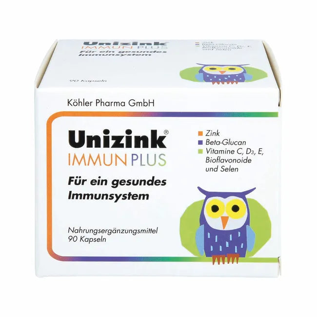 Unizink 免疫力胶囊 90 粒 加强型 PZN 05489514 复合维生素矿物质