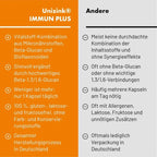Unizink Immun Plus 30 Capsules | Immune Support | Zinc, Vitamin C, Vitamin D3, Selenium, Beta-Glucan & Citrus Bioflavonoids | PZN 05489313