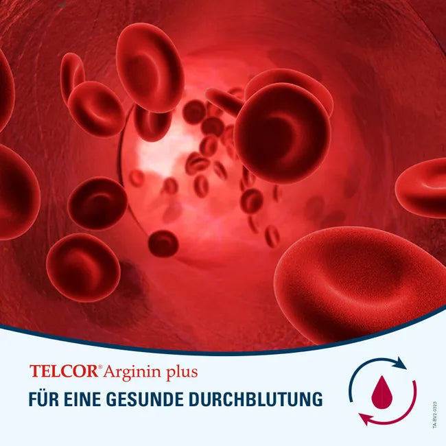 Telcor Arginine Plus Granules 30 Sachets | L-Arginine with Vitamins B6, B12 & Folic Acid | PZN 05520750