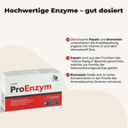 ProEnzym ProEnzym | Gastro-Resistant Enzyme Complex | Papain, Bromelain, Pancreatin & Rutin | With Vitamin D3 & Zinc | 210 Tablets | PZN 05880483
