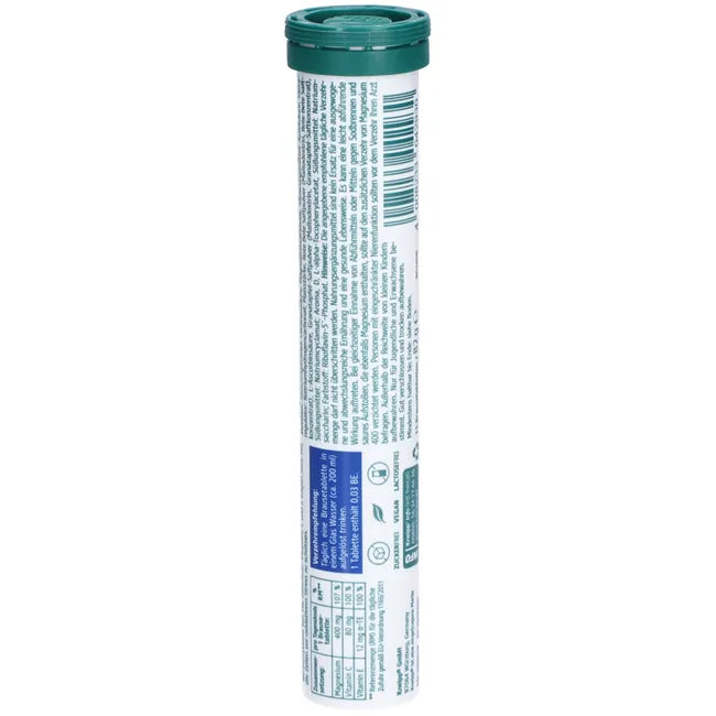 Kneipp Magnesium 400 + Vitamins C & E | Muscle, Nerve & Cell Protection Support | 4 × 15 Effervescent Tablets | 60 Tablets | PZN 06089449